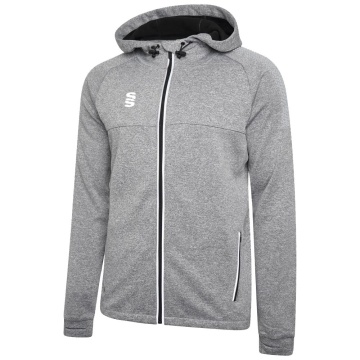 Dual Full Zip Hoody - Grey Marl