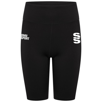 WOMENS DUAL CYCLING SHORT : Black