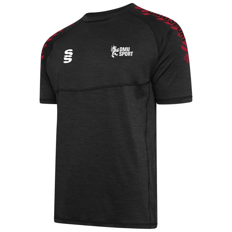 Women's Dual Gym T-shirt : Black Melange