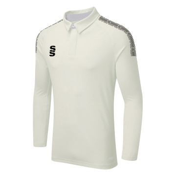 DUAL LONG SLEEVE CRICKET SHIRT (WOMENS)-Ivory